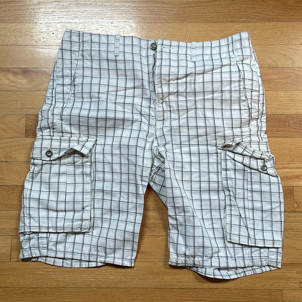 Men's plaid cargo Shorts